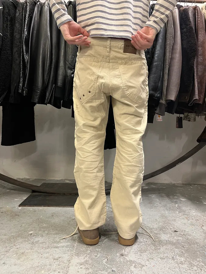 2000s Kenzo Beige Tactical Cargo Pants (M) cVOyAXU 3