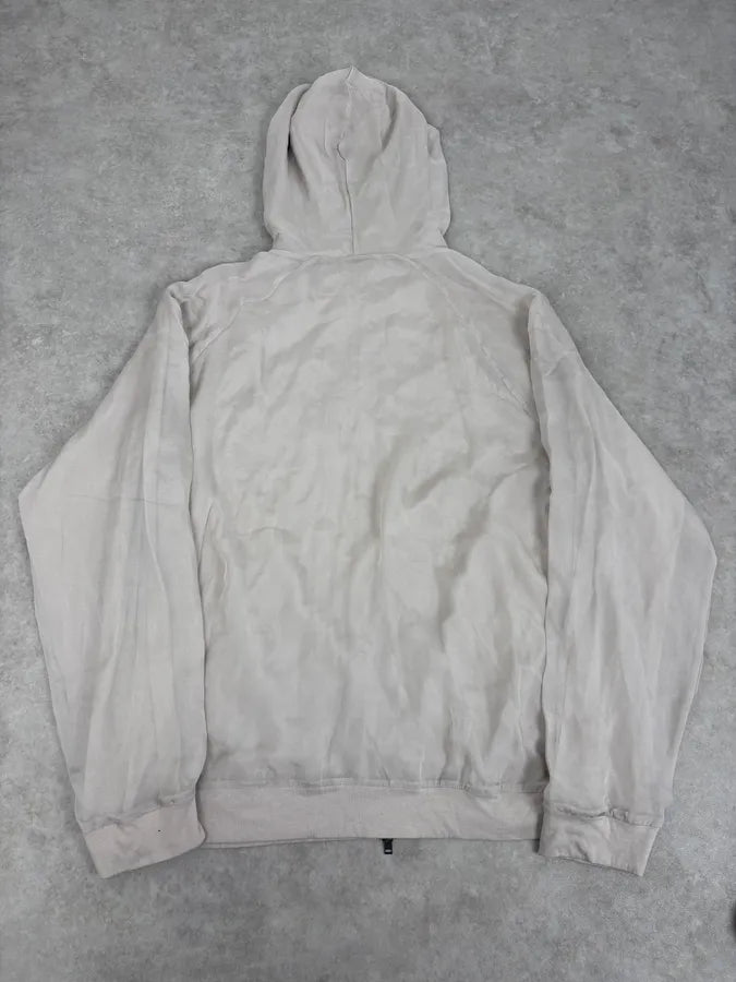 SS2020 Lanvin Beige Silk Layered Zip-up Hoodie  kQcayQU 5
