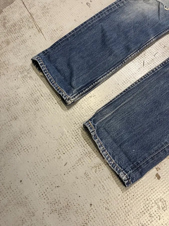 2000s Levis 501 Blue Distressed 501 Denim Jeans WjjBHbv 5