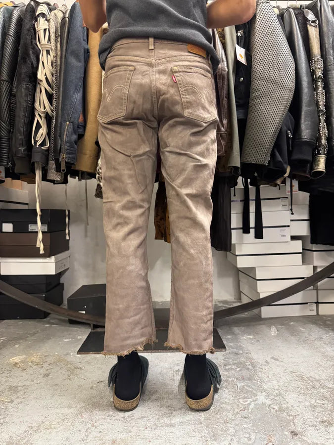 2000s Levi’s 501 Brown Distressed Pants wcKjkRB 3