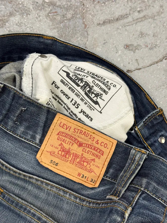 2000s Levi’s 506 Blue Denim Jeans IGNndUd 9
