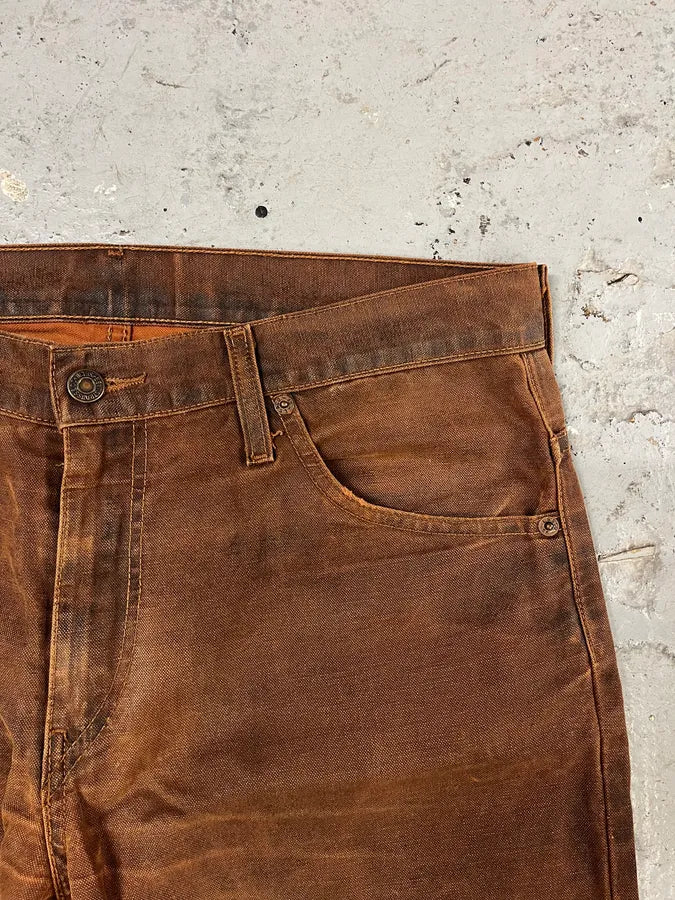 2000s Levi’s 507 Coated Faded Denim Brut Jeans (M/L) 10