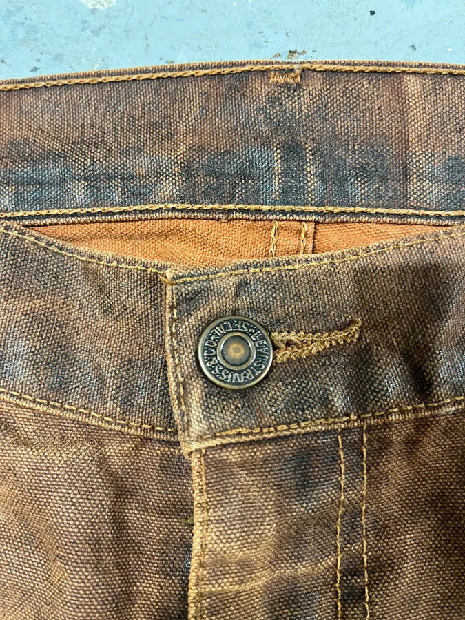 2000s Levi’s 507 Coated Faded Denim Brut Jeans (M/L) 11