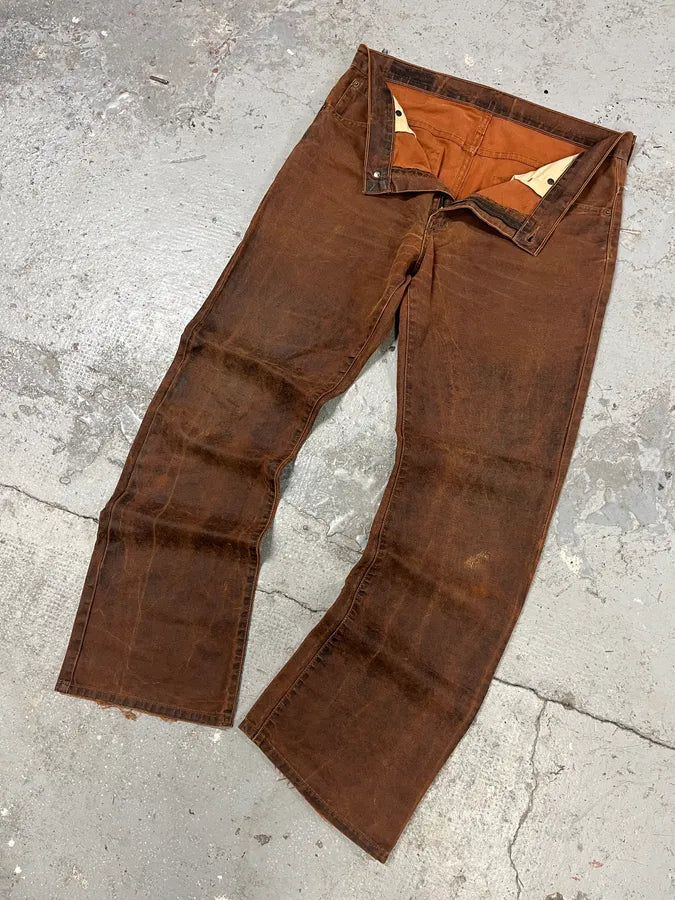 2000s Levi’s 507 Coated Faded Denim Brut Jeans (M/L) 2