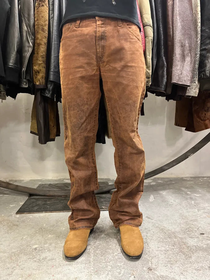 2000s Levi’s 507 Coated Faded Denim Brut Jeans (M/L) 5