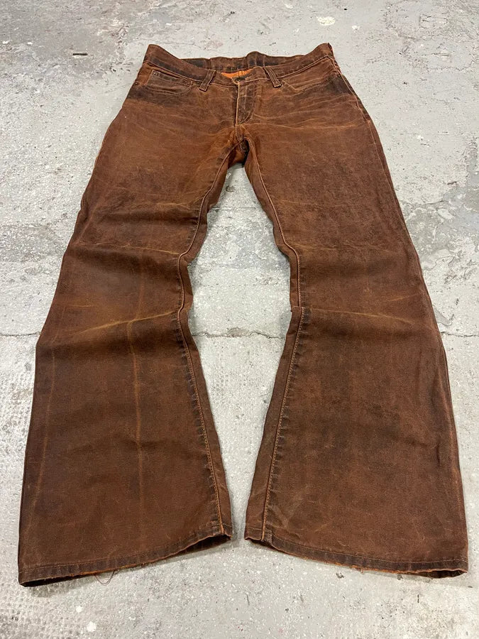 2000s Levi’s 529 Faded Orange Denim Jeans (S/M) 4