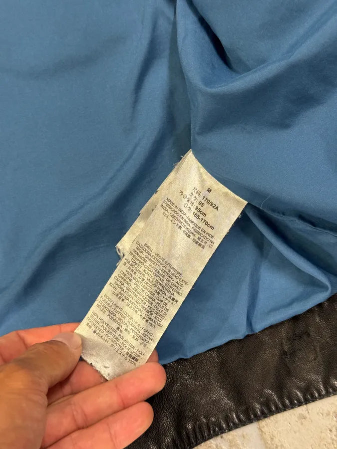 2000s Levi’s Black Leather Simple Jacket GUXzZvt 8