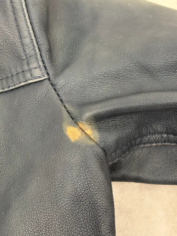 2000s Levis Black Leather Trucket Jacket  XWZrLWP 10