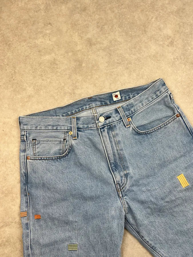 Levis Hysteric Embroidered Patch Blue Denim Jeans JyNwFyn 5