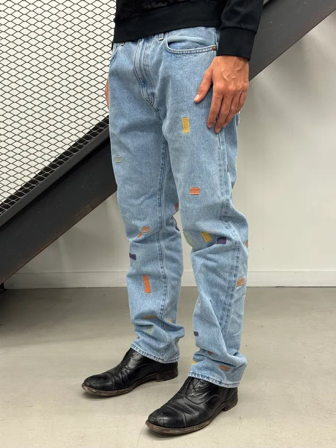 Levis Hysteric Embroidered Patch Blue Denim Jeans JyNwFyn 1
