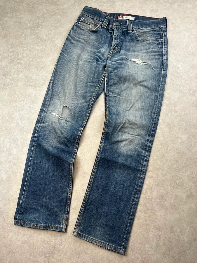 2000s Levi’s Blue Faded Denim Jeans sUyCpVk 4