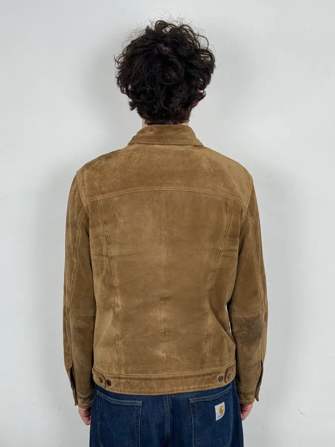 2000s Levi’s Camel Suede Leather Trucker Jacket PFMDOWT 2