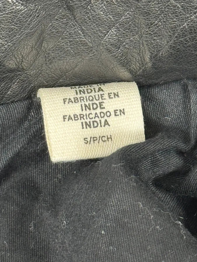 2000s Levi’s Hybrid Black Denim & Leather Sleeves Jacket EpBbaCQ 10