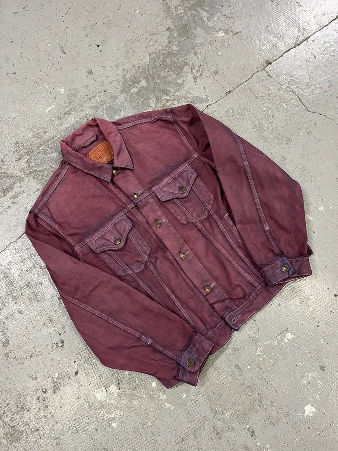 2000s Levi’s Purple Dye Denim Jacket thivmuk 3