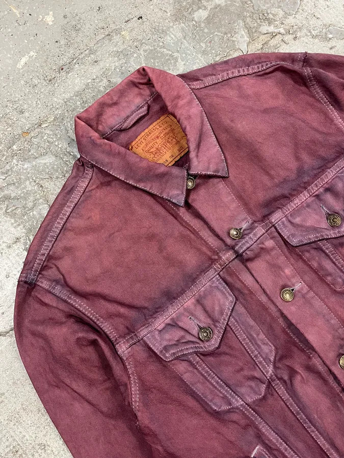 2000s Levi’s Purple Dye Denim Jacket thivmuk 4