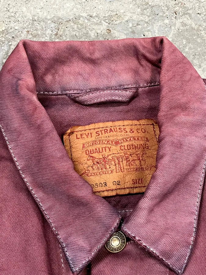 2000s Levi’s Purple Dye Denim Jacket thivmuk 6
