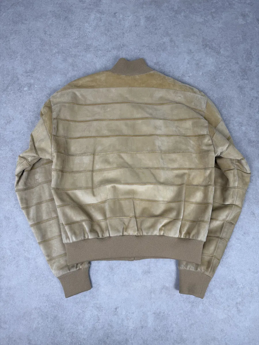2000s Loewe Beige Premium Leather Jacket quUmMlR 1