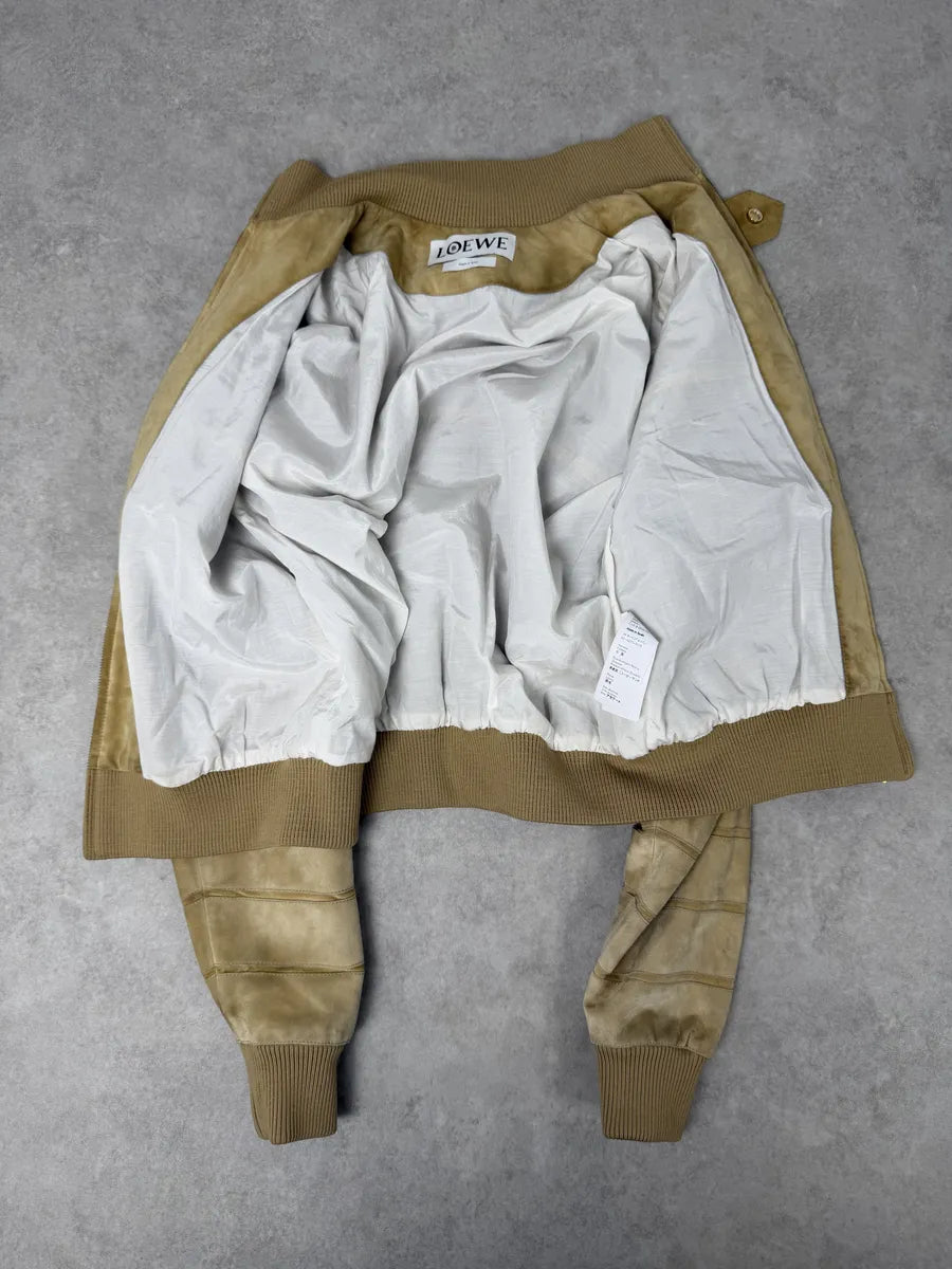 2000s Loewe Beige Premium Leather Jacket quUmMlR 10