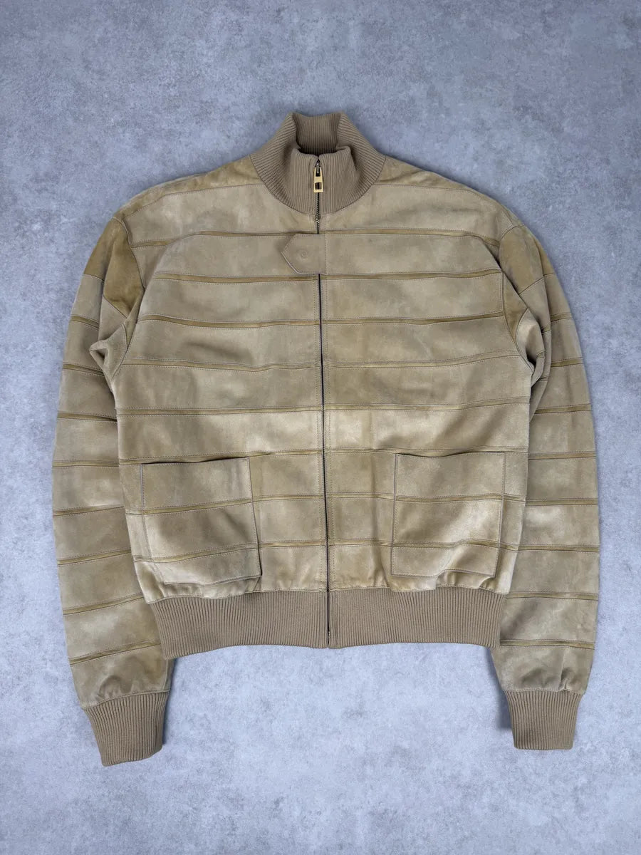 2000s Loewe Beige Premium Leather Jacket quUmMlR 7