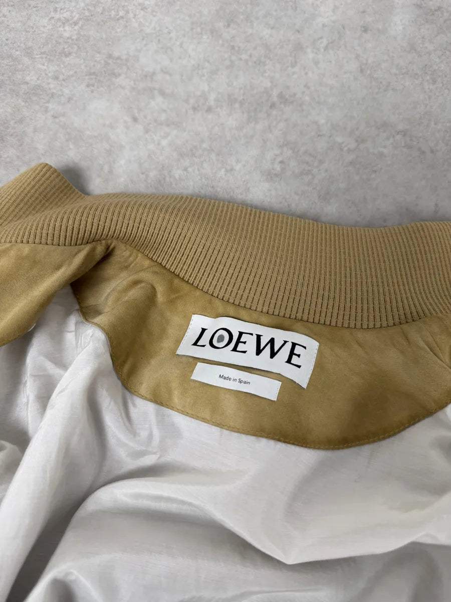 2000s Loewe Beige Premium Leather Jacket quUmMlR 9
