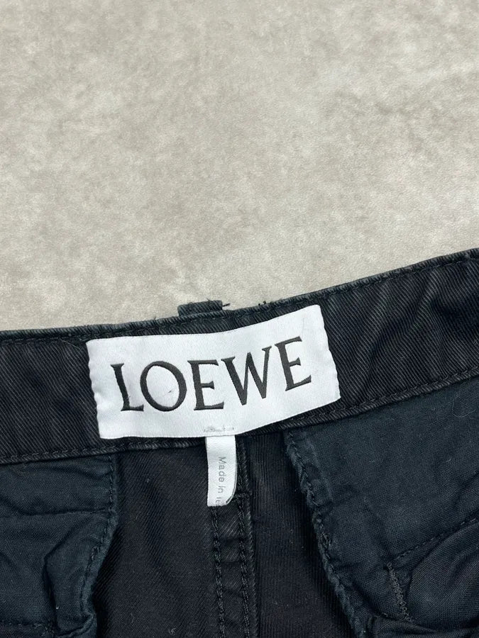 Loewe Black Cargo Multi Pocket Pants NqNsVNc 12
