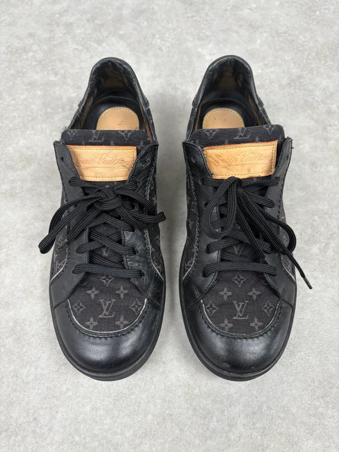 2000s Louis Vuitton Black Canvas Monogram Skateboard Shoes fdsEhyu 1