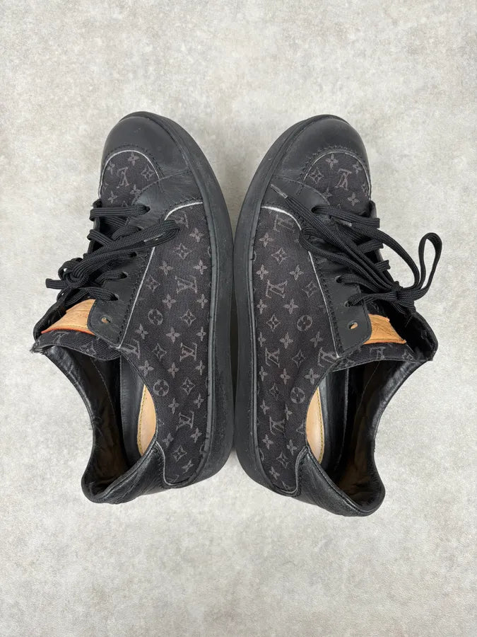 2000s Louis Vuitton Black Canvas Monogram Skateboard Shoes fdsEhyu 4