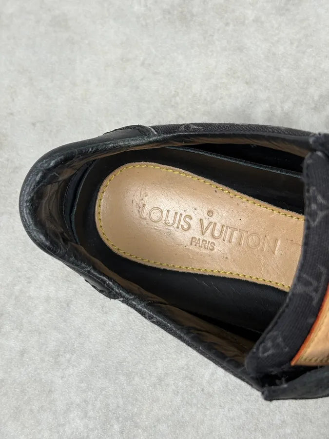 2000s Louis Vuitton Black Canvas Monogram Skateboard Shoes fdsEhyu 5