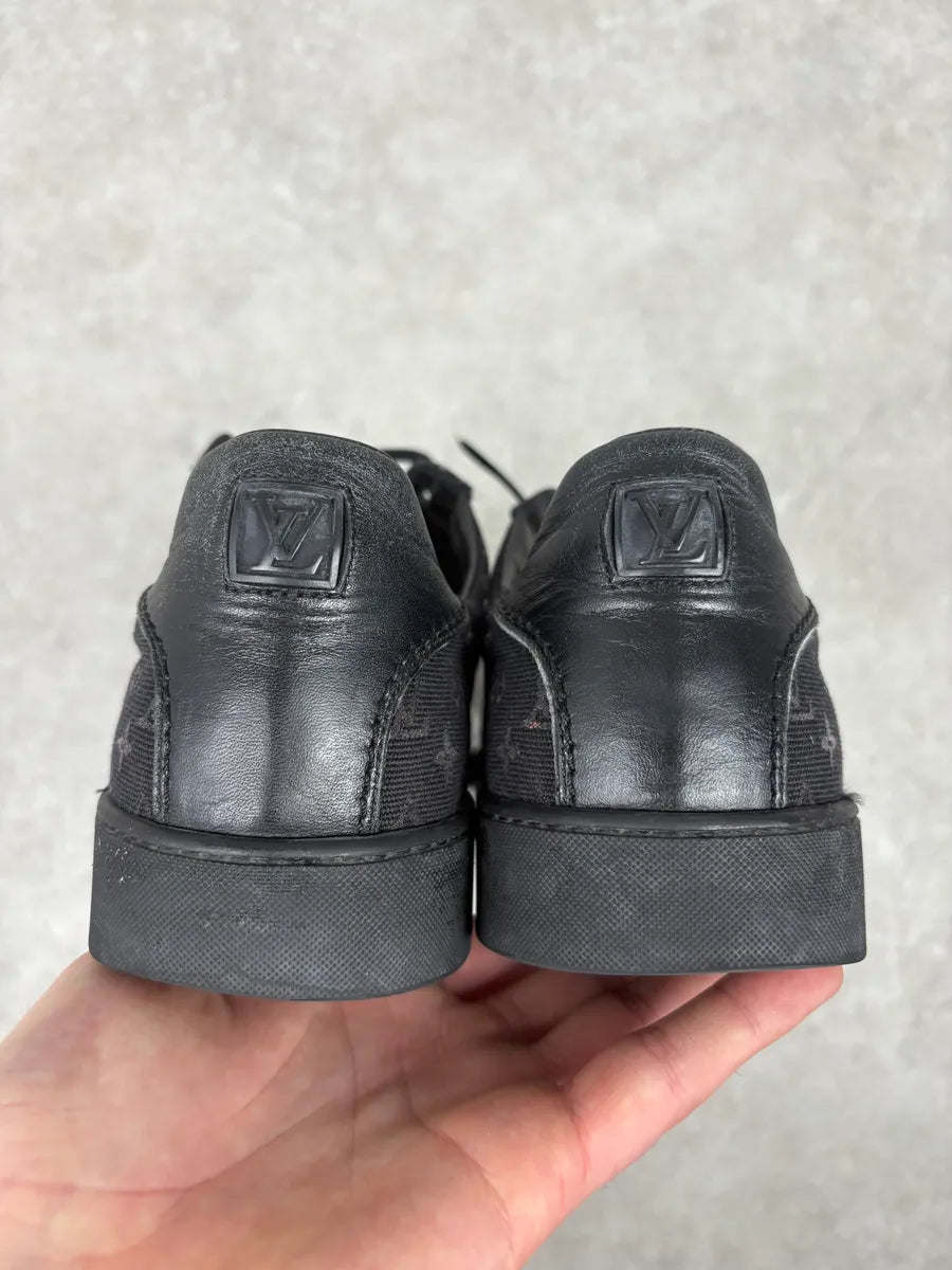 2000s Louis Vuitton Black Canvas Monogram Skateboard Shoes fdsEhyu 6