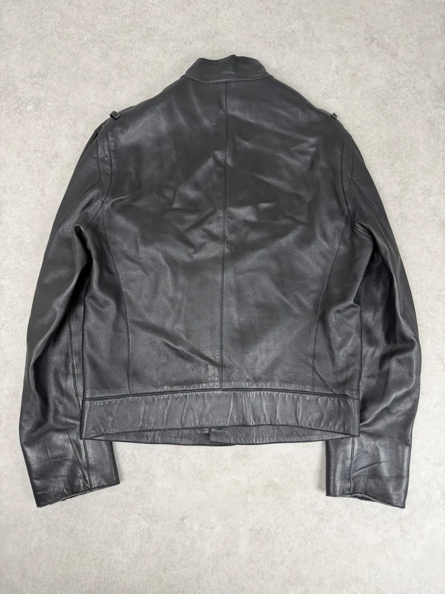 2000s Louis Vuitton Black French Classy Leather Jacket tRFKLOR 1