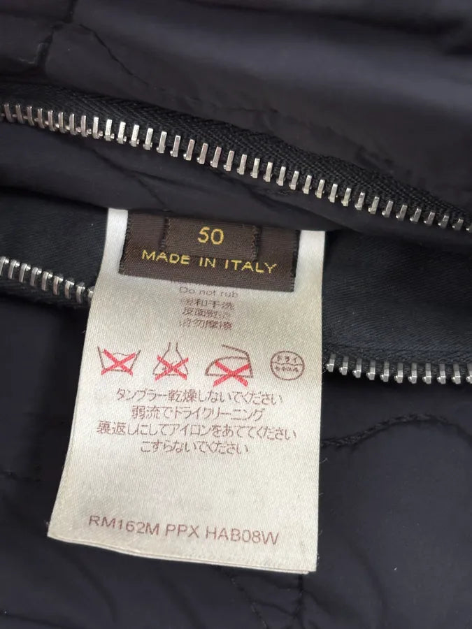 Louis Vuitton Black Quilted Nylon Bomber Jacket dkdRCGa 10