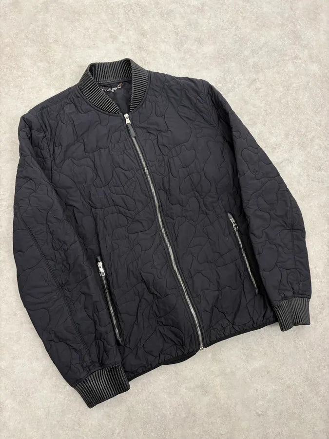 Louis Vuitton Black Quilted Nylon Bomber Jacket dkdRCGa 3