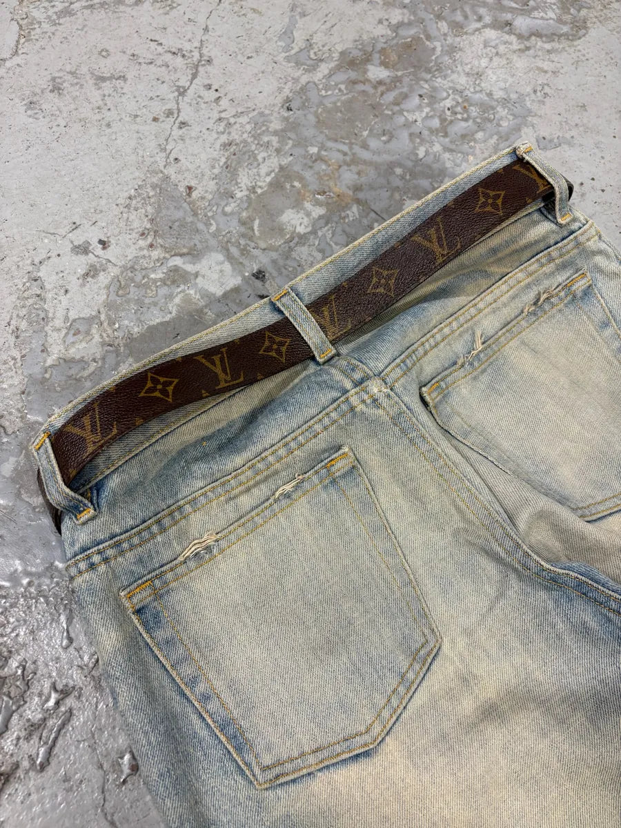 2000s Louis Vuitton Brown Leather Belt tHCHMjq 1