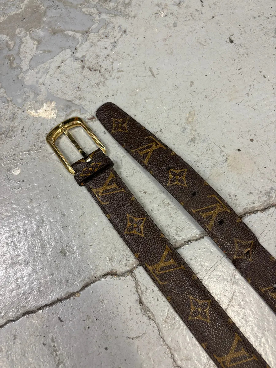 2000s Louis Vuitton Brown Leather Belt tHCHMjq 2