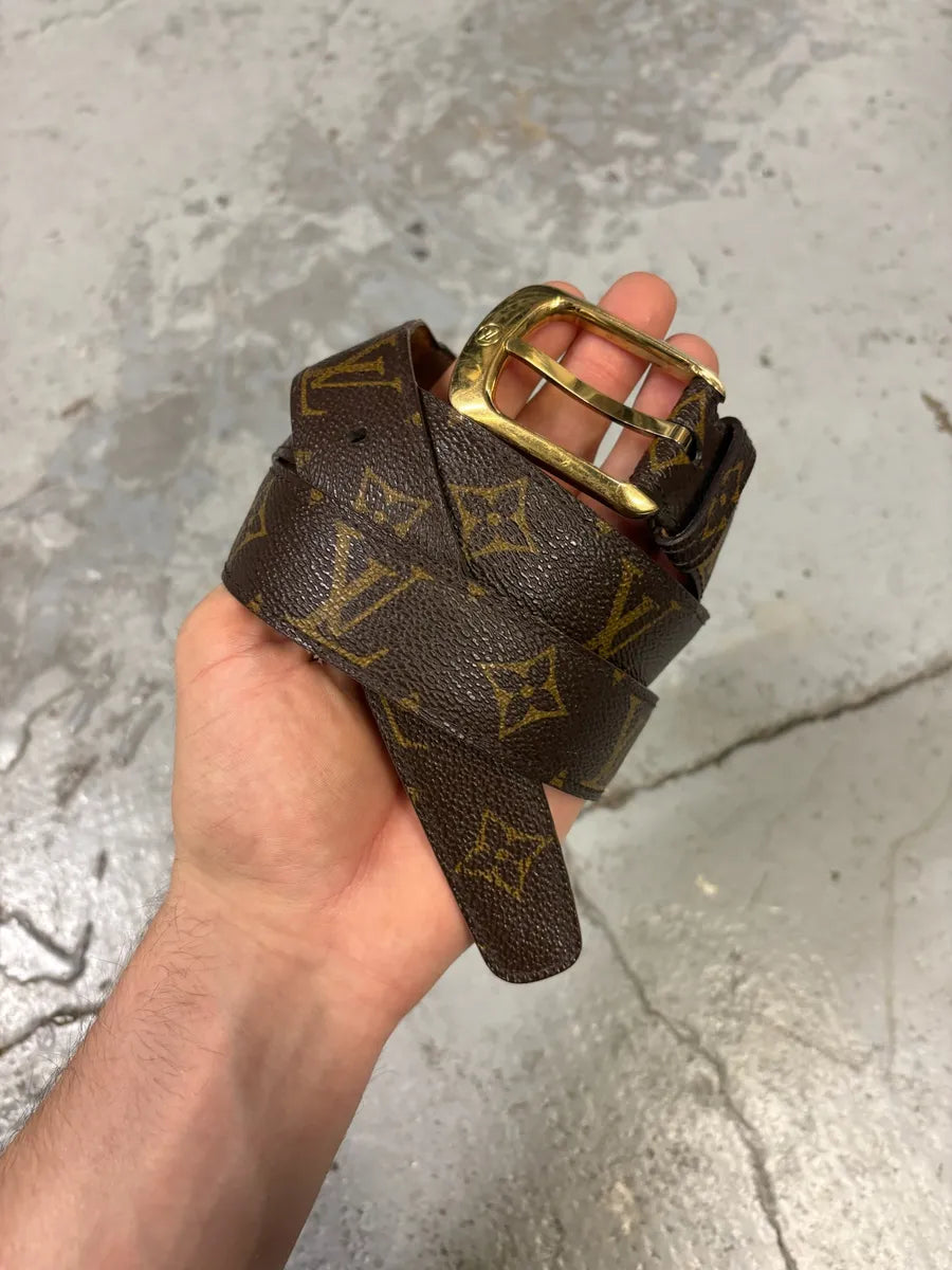 2000s Louis Vuitton Brown Leather Belt tHCHMjq 3