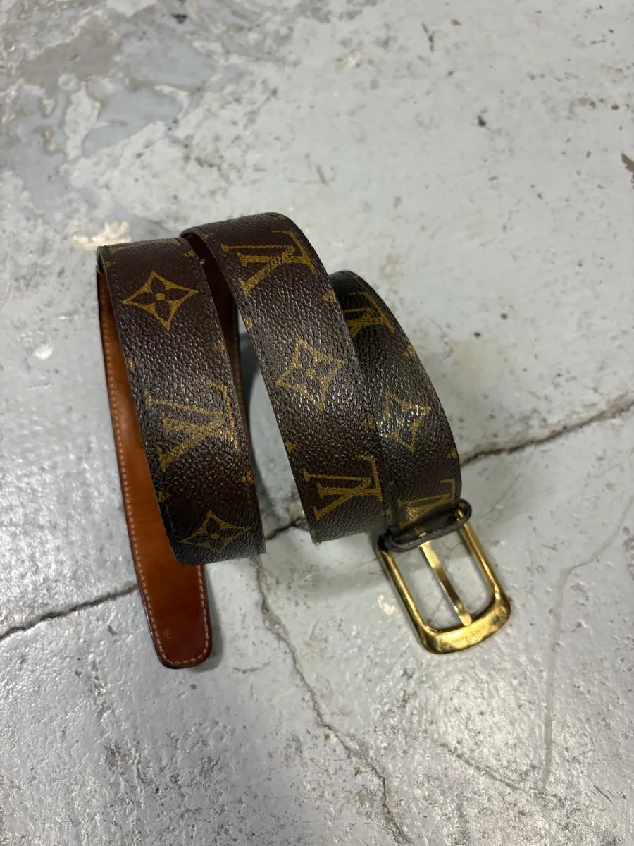 2000s Louis Vuitton Brown Leather Belt tHCHMjq 4