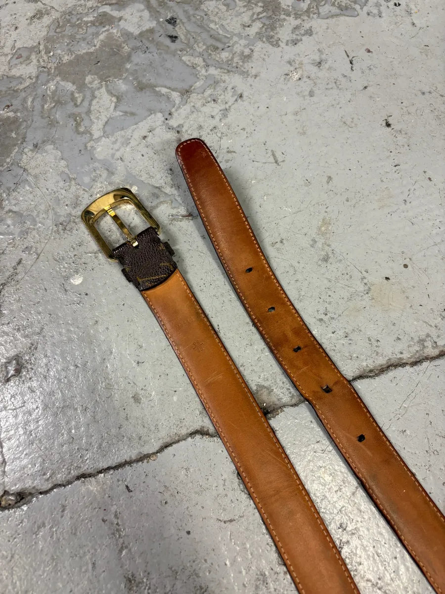 2000s Louis Vuitton Brown Leather Belt tHCHMjq 5