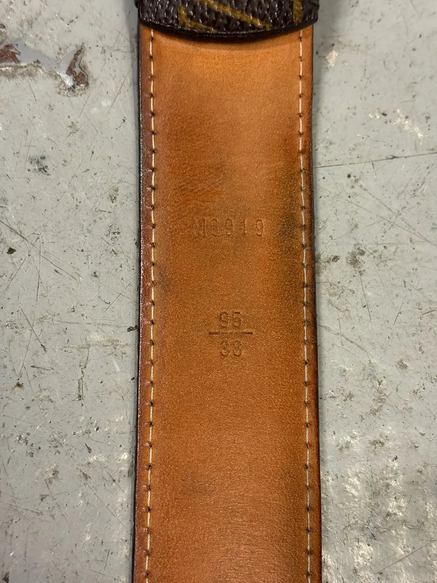 2000s Louis Vuitton Brown Leather Belt tHCHMjq 6