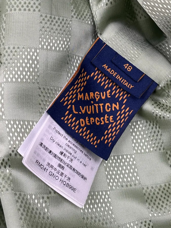 SS2024 Louis Vuitton Jade Green Dragon Light Varsity Jacket YKGmifn 12