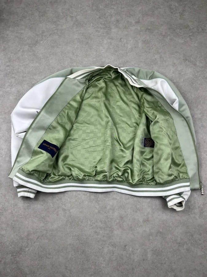 SS2024 Louis Vuitton Jade Green Dragon Light Varsity Jacket YKGmifn 8