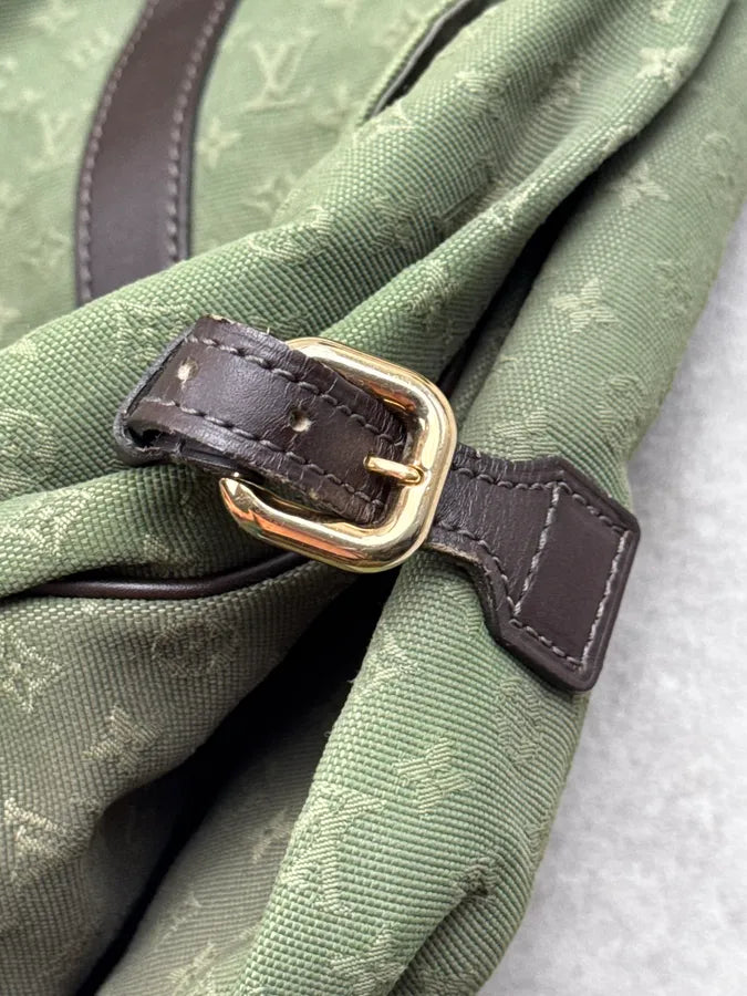 2000s Louis Vuitton Olive Green Monogram Crossbody Bag lAmLIPA 10