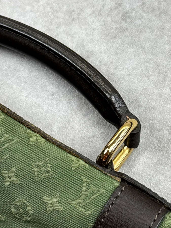 2000s Louis Vuitton Olive Green Monogram Crossbody Bag lAmLIPA 12