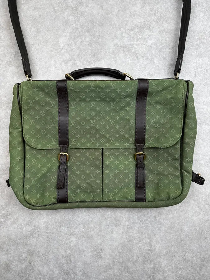 2000s Louis Vuitton Olive Green Monogram Crossbody Bag lAmLIPA 7