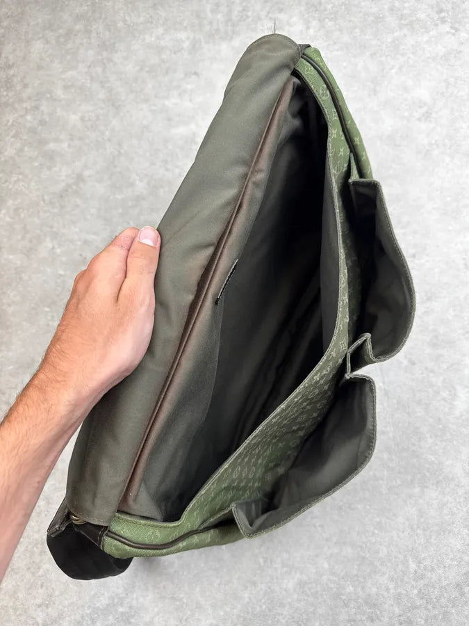 2000s Louis Vuitton Olive Green Monogram Crossbody Bag lAmLIPA 14