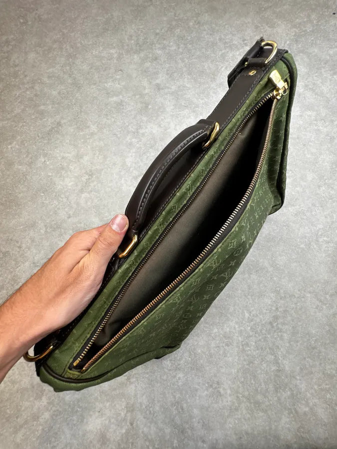 2000s Louis Vuitton Olive Green Monogram Crossbody Bag lAmLIPA 15