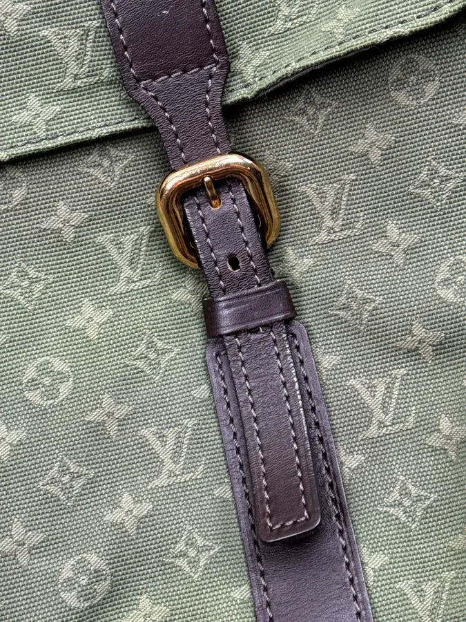 2000s Louis Vuitton Olive Green Monogram Crossbody Bag lAmLIPA 9