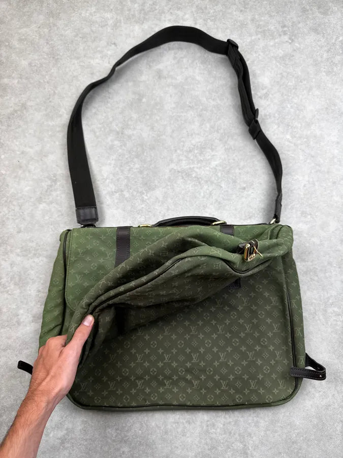 2000s Louis Vuitton Olive Green Monogram Crossbody Bag lAmLIPA 3