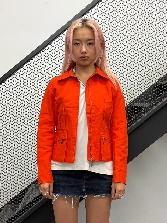 2000s Louis Vuitton Neon Orange Light Jacket eGOXwCZ 0