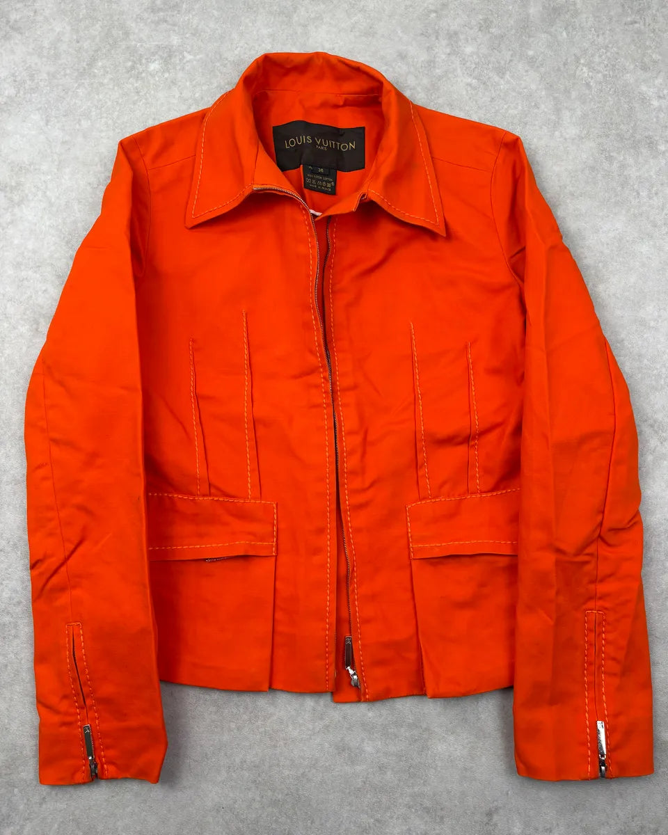 2000s Louis Vuitton Neon Orange Light Jacket eGOXwCZ 2