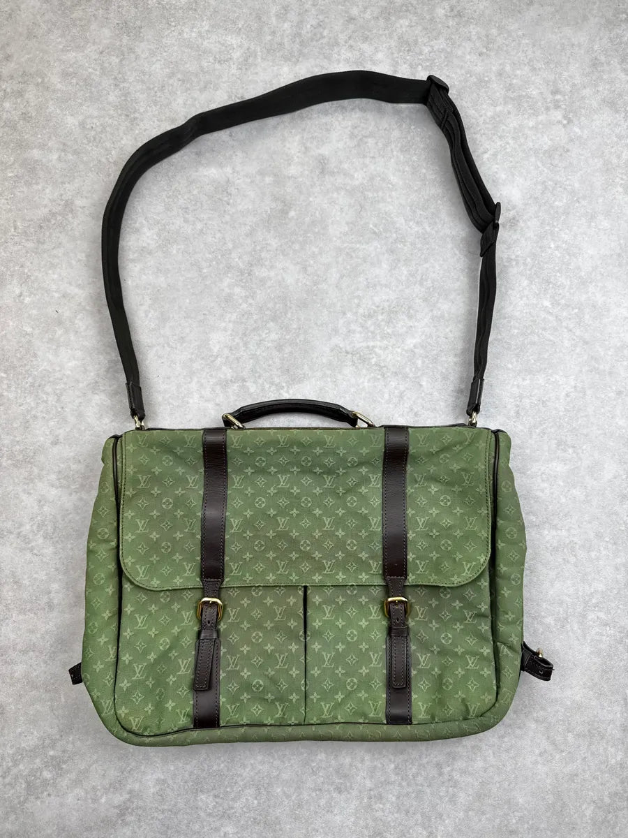 2000s Louis Vuitton Olive Green Monogram Crossbody Bag lAmLIPA 0